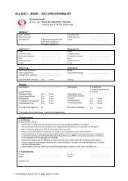 bijlage 7 â model â declaratieformulier - Voorwaarden en Normen