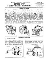 series ww deseription and operation - Carburetor Rebuild Kits ...