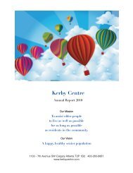 Annual Report 2010_Annual Report - Kerby Centre