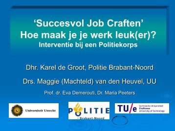 Succesvol Job craften door middel van een ... - Innovatief in Werk