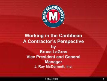 Caribbean: A Contractor's Perspective (McDermott)