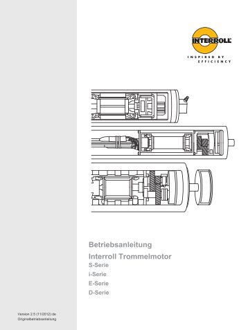 Betriebsanleitung Interroll Trommelmotor