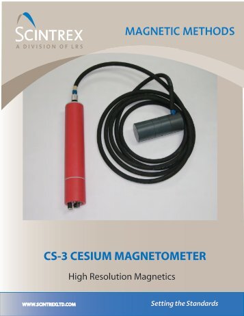 CS-3 CESIUM MAGNETOMETER - Scintrex