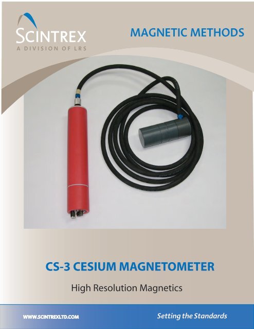 CS-3 CESIUM MAGNETOMETER - Scintrex