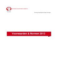 Voorwaarden & Normen 2013 - Voorwaarden en Normen - NHG