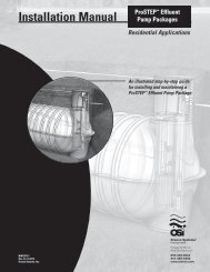 Installation Guide - ProSTEP Effluent Pump Packages