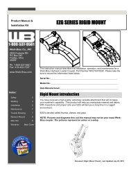 Product Manual & EZG SERIES RIGID MOUNT - Werk-Brau Co., Inc.