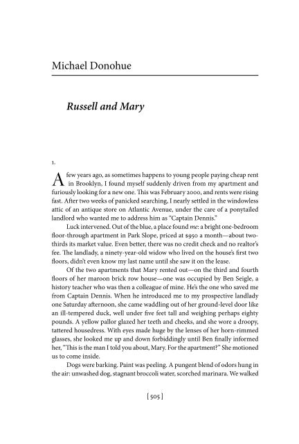 Michael Donohue Russell and Mary - The Georgia Review