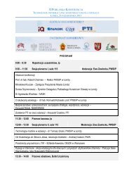 TIKE2013_program.pdf - II Podlaska Konferencja - PWSIiP w Łomży