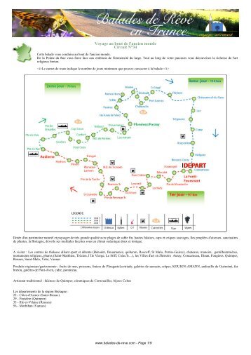 tout le circuit en PDF - Balade france, Balades de reve