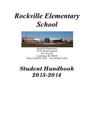 Rockville Elementary Handbook 2013-14 - Louisburg USD 416