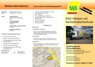 Weitere Informationen - SVG Hessen