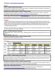 Y9 Term 1 Curriculum Overview Maths English ... - St. John's School