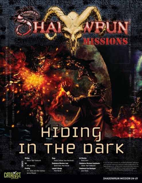 Shadowrun RPG: Dark Terrors - Goblin Bros., LLC