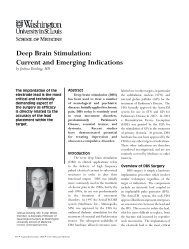 Deep Brain Stimulation: Current and Emerging Indications