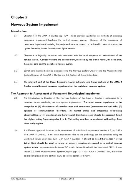 Guidelines for the assessment of permanent impairment Version 3