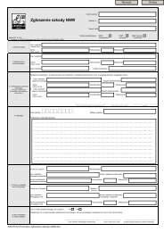 Formularz zgłoszenia szkody NNW - Generali