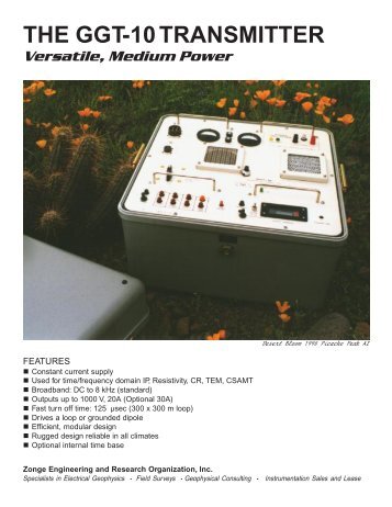 THE GGT-10 TRANSMITTER - Scintrex