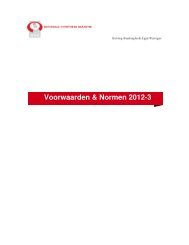 Voorwaarden & Normen 2012-3 - Voorwaarden en Normen - NHG