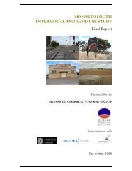 MONARTO SOUTH INTERMODAL AND LAND USE STUDY Final ...