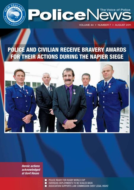 Police and civilian receive bravery awards for their - New Zealand ...