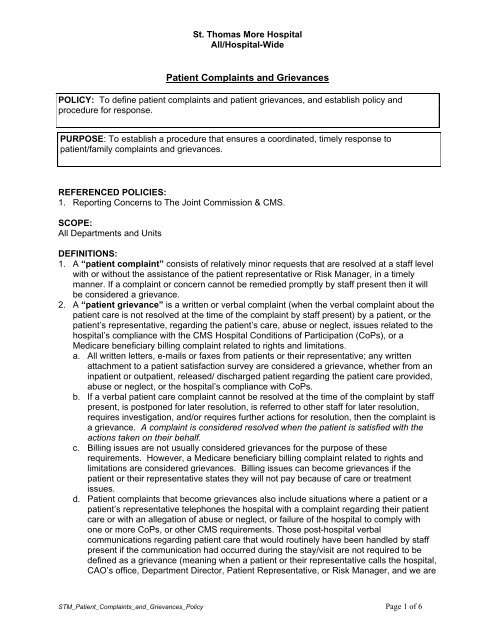 Comprehensive reaction to outcome C&A complaints procedure - SOMO