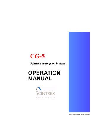 CG-5 - Scintrex