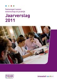 Jaarverslag 2011 - Innovatief in Werk