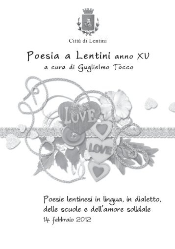 San Valentino "Poesie a Lentini" anno XV - a cura di Guglielmo Tocco