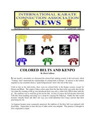 COLORED BELTS AND KENPO - the Karate Connection!