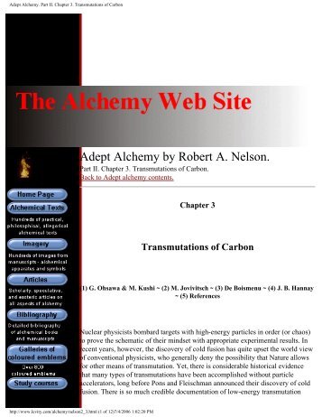 The Transmutations of Carbon