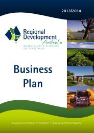 Business Plan 2013-2014 - RDA Murraylands & Riverland Inc