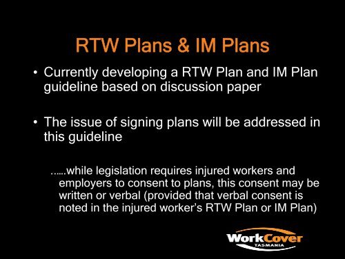 Work - Injury Management Co-ordinator Presentation - WorkCover ...