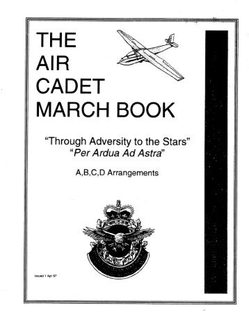 The Air Cadet March Book Part 1 - 151 Chadburn Squadron RCACS