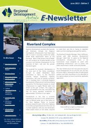 E-Newsletter - RDA Murraylands & Riverland Inc