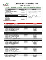 LISTA DE ASPIRANTES ACEPTADOS