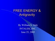 FREE ENERGY & Antigravity - Intalek