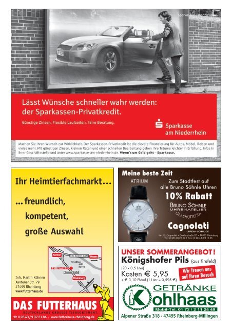 Stadtmagazin Rheinberg Ausgabe Nr.15