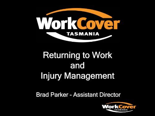 Return to work - Employer and Worker Presentation - WorkCover ...