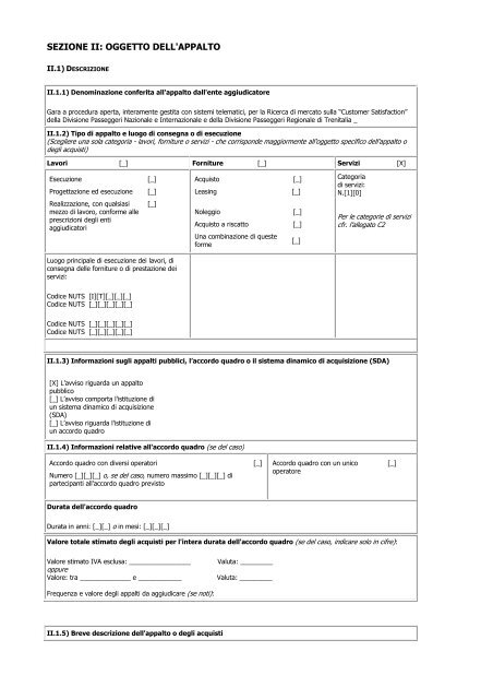 Avviso di gara (.pdf 174 KB ) - Gare di Trenitalia