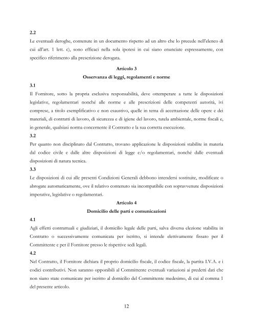 Condizioni Generali di Contratto per gli Appalti di forniture delle ... - Rfi