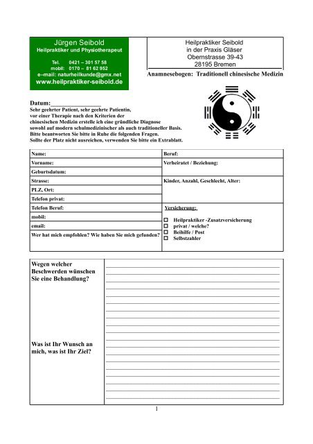 Anamnesebogen von Heilpraktiker Seibold zum download