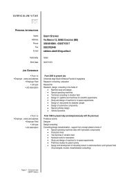 Curriculum Vitae - UniversitÃ  degli Studi di Brescia