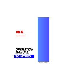 OPERATION MANUAL - Scintrex