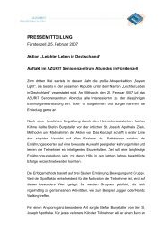 PRESSEMITTEILUNG - Azurit Gruppe