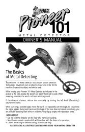 Pioneer 101 - Great Lakes Metal Detecting