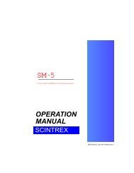 OPERATION MANUAL - Scintrex