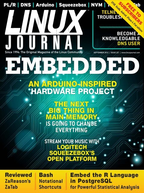 Linux Journal | September 2012 | Issue 221 - ACM Digital Library