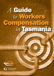 Guide To Workers Compensation In Tasmania - WorkCover