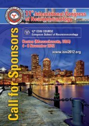 Previous ISNI Congresses - International Society of Neuroimmunology